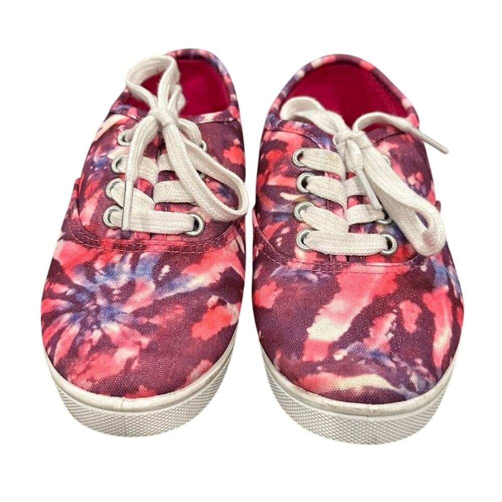 Girls' pink tie dyed sneakers
